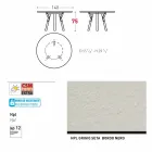 Varaschin odkazy Kulatý stůl moderní design zahrady, H 75 cm Viadurini