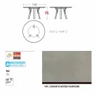 Varaschin odkazy Kulatý stůl moderní design zahrady, H 75 cm Viadurini