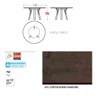 Varaschin odkazy Kulatý stůl moderní design zahrady, H 75 cm Viadurini