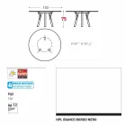 Varaschin odkazy Kulatý stůl moderní design zahrady, H 75 cm Viadurini