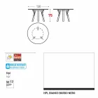 Varaschin odkazy Kulatý stůl moderní design zahrady, H 75 cm Viadurini