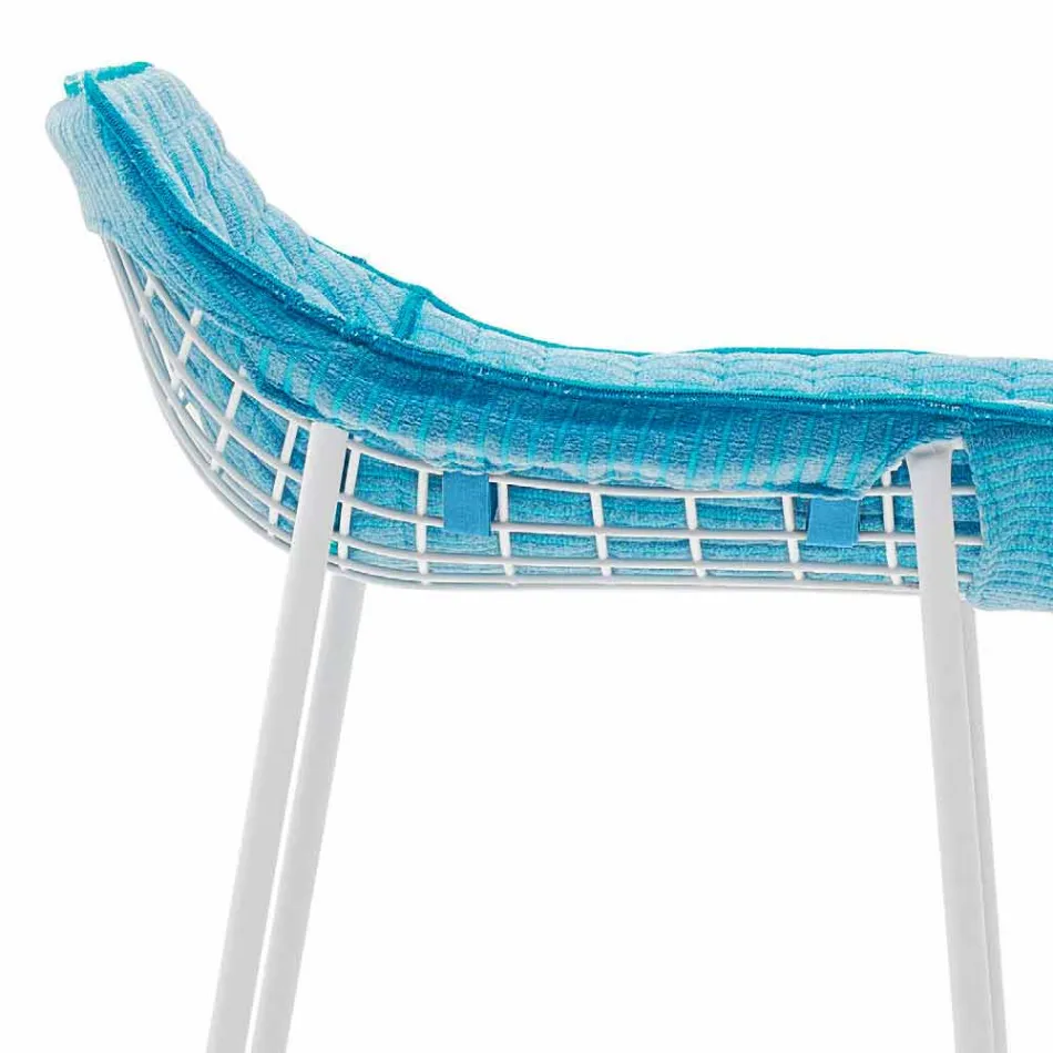 Varaschin Summer Venkovní stolička z oceli a tkaniny Viadurini