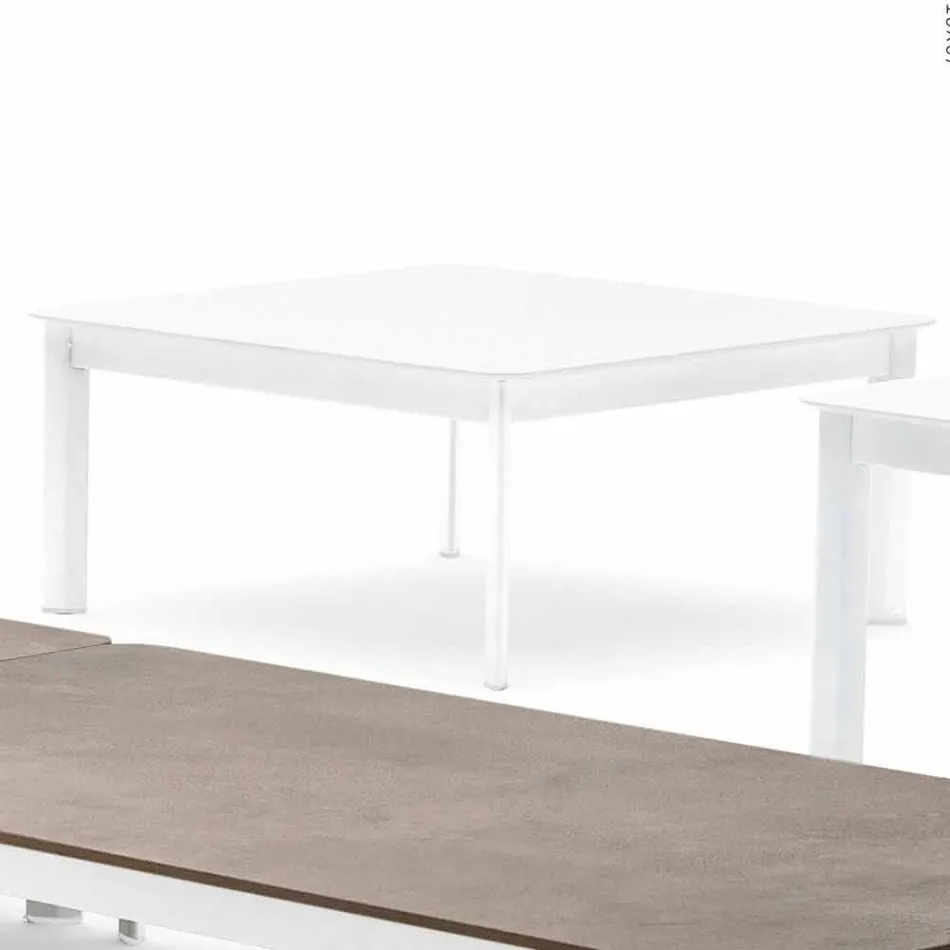 Varaschin Systém designu venkovní konferenční stolek z lakovaného hliníku Viadurini