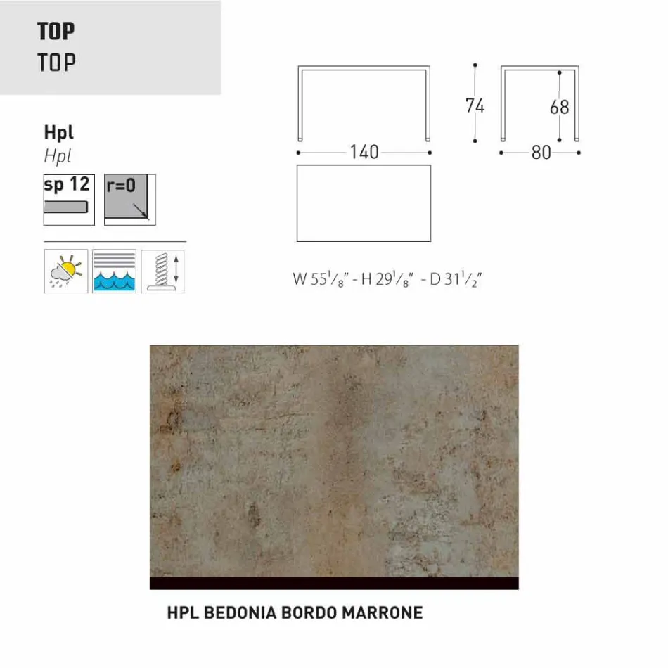 Varaschin Victor stůl pro vnitřní a zahradní stolování, moderní design Viadurini