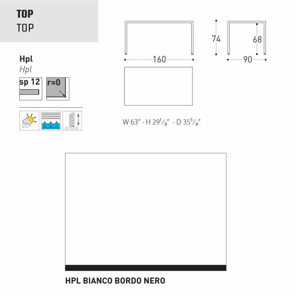 Varaschin Victor stůl pro vnitřní a zahradní stolování, moderní design Viadurini