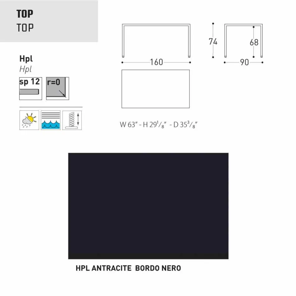 Varaschin Victor stůl pro vnitřní a zahradní stolování, moderní design Viadurini