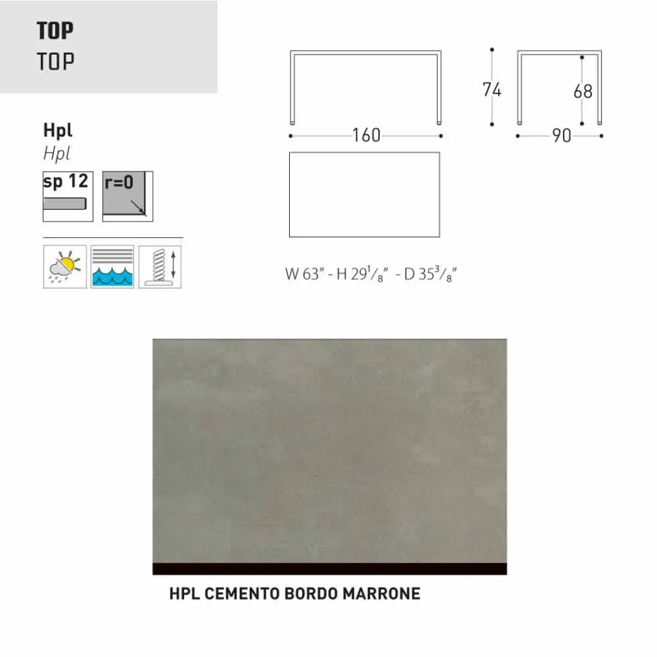 Varaschin Victor stůl pro vnitřní a zahradní stolování, moderní design Viadurini