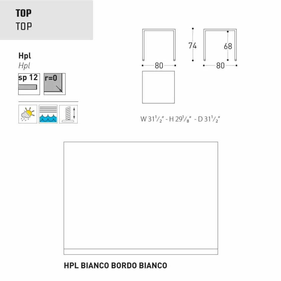 Varaschin Victor stůl pro vnitřní a zahradní stolování, moderní design Viadurini