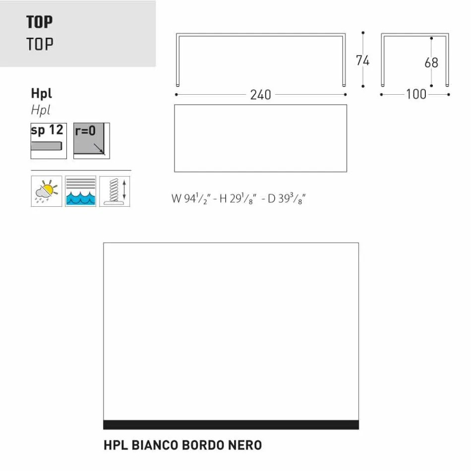 Varaschin Victor stůl pro vnitřní a zahradní stolování, moderní design Viadurini