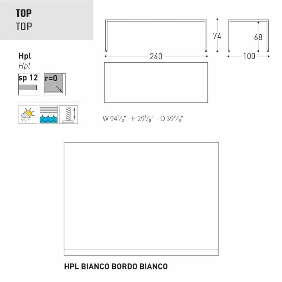 Varaschin Victor stůl pro vnitřní a zahradní stolování, moderní design Viadurini