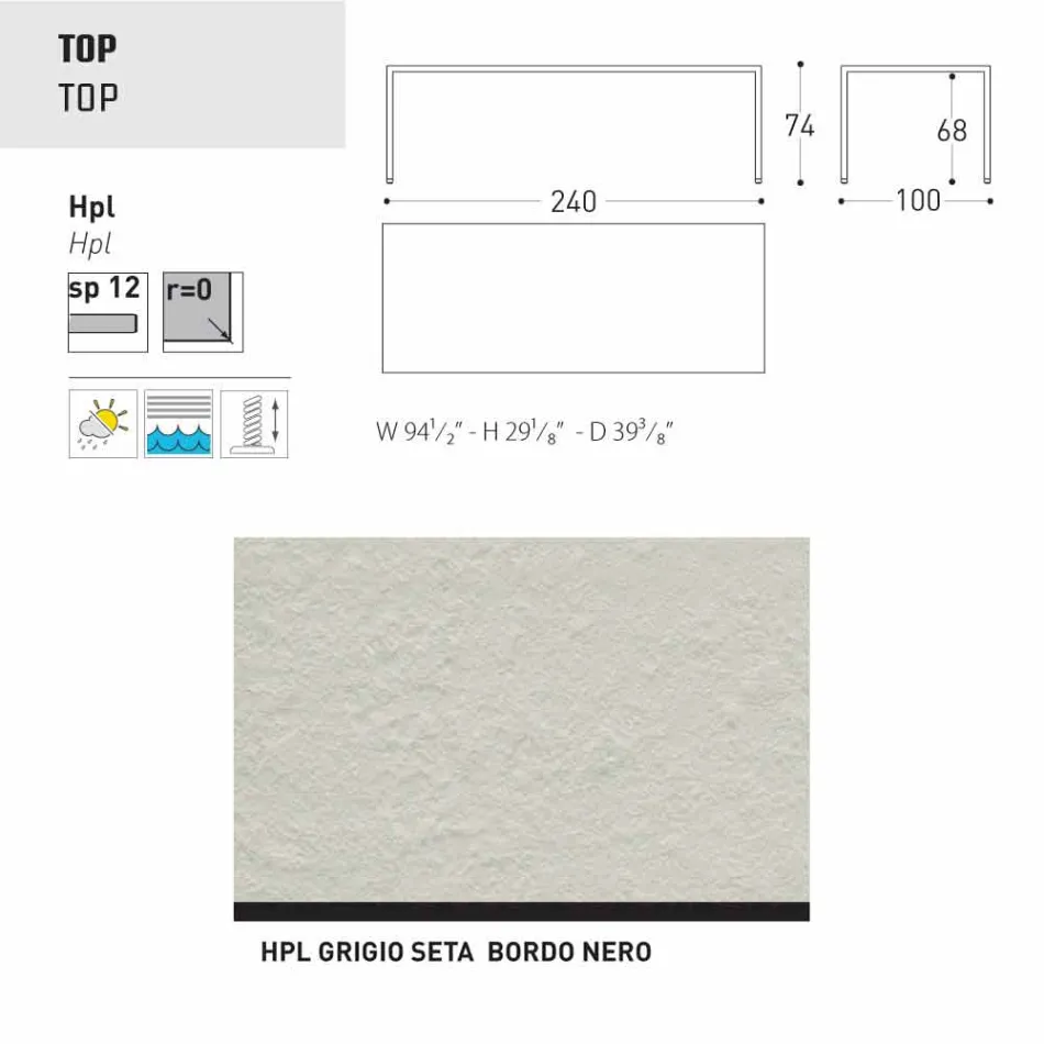 Varaschin Victor stůl pro vnitřní a zahradní stolování, moderní design Viadurini