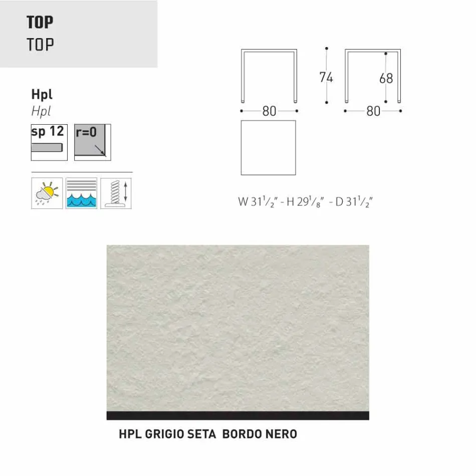 Varaschin Victor stůl pro vnitřní a zahradní stolování, moderní design Viadurini