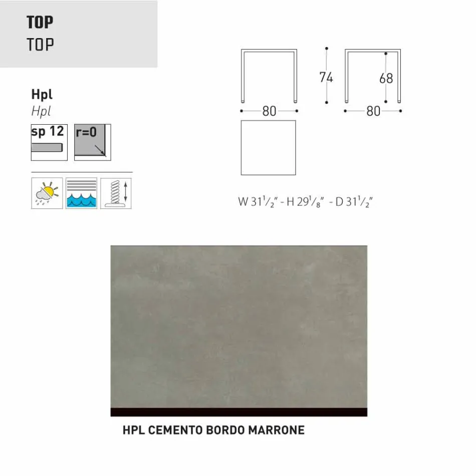 Varaschin Victor stůl pro vnitřní a zahradní stolování, moderní design Viadurini
