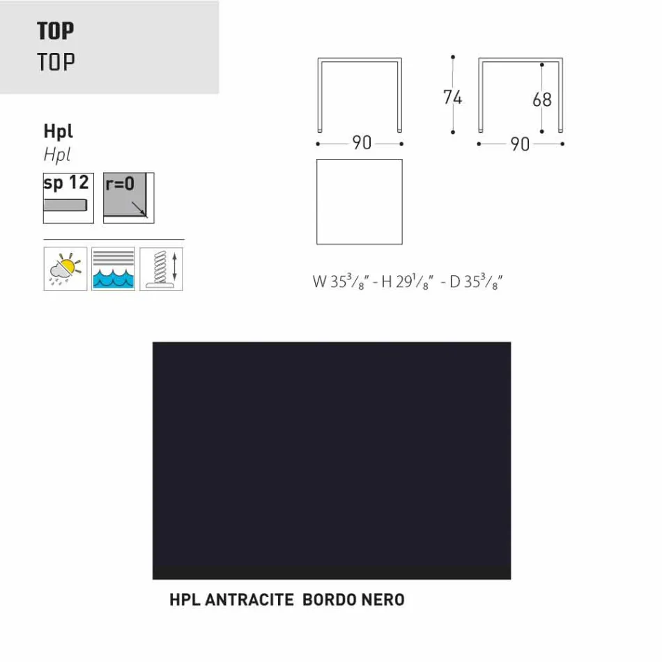 Varaschin Victor stůl pro vnitřní a zahradní stolování, moderní design Viadurini