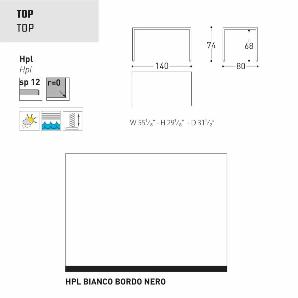 Varaschin Victor stůl pro vnitřní a zahradní stolování, moderní design Viadurini