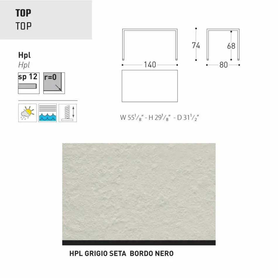 Varaschin Victor stůl pro vnitřní a zahradní stolování, moderní design Viadurini