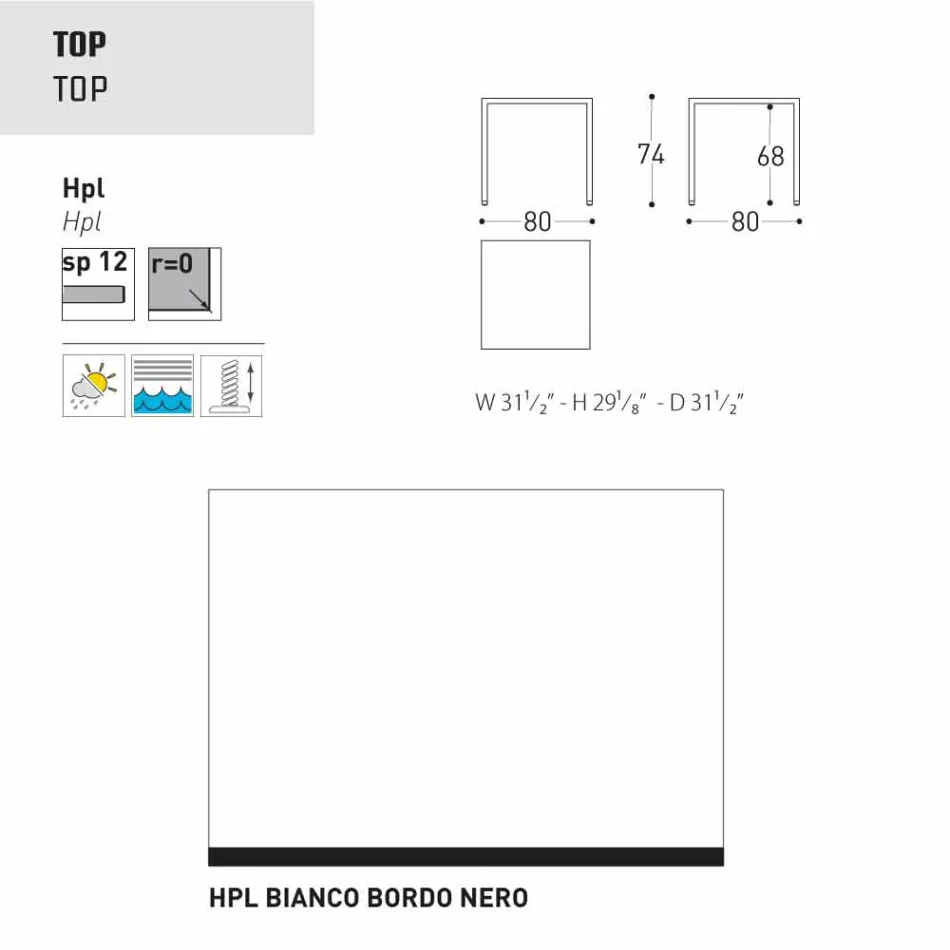 Varaschin Victor stůl pro vnitřní a zahradní stolování, moderní design Viadurini