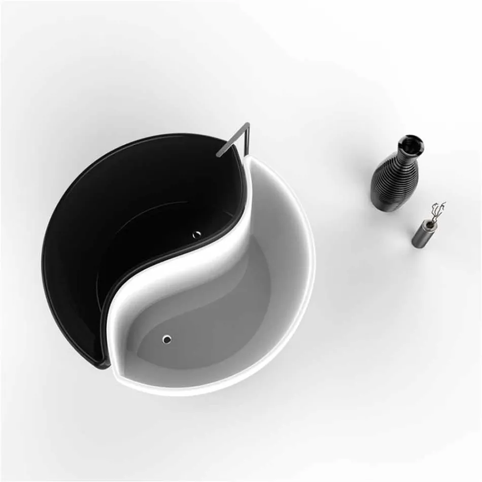 Koupelna s vanou v koupelně Taad z Damantx® vyrobená v Itálii Viadurini