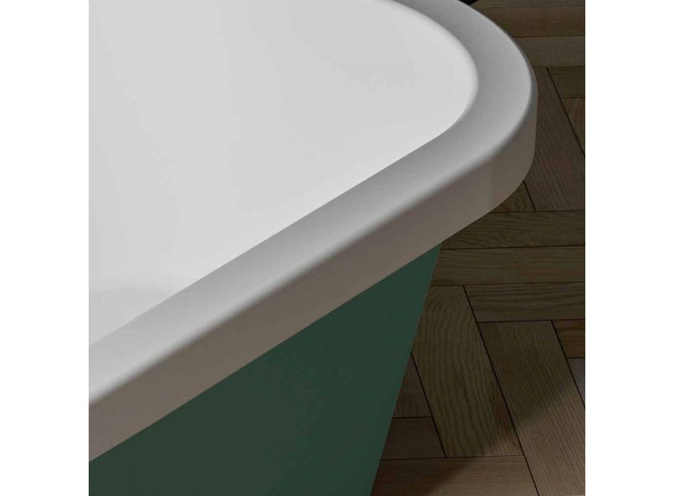 Lesklá / neprůhledná dvoubarevná vana, Volně stojící moderní - Margex