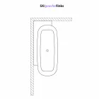 Volně stojící vana v moderním stylu s bílým designem - Lipperiavas1 Viadurini