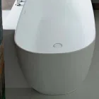 Volně stojící vana v moderním stylu s bílým designem - Lipperiavas1 Viadurini