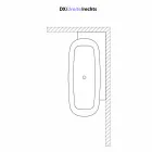 Volně stojící vana v moderním stylu s bílým designem - Lipperiavas1 Viadurini