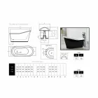 Design vany volně stojící litina Old Viadurini