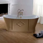 Vana volně stojící litinová malované a zdobené Allen Viadurini