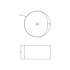 Kulatá volně stojící vana vyrobená v Itálii Cremona Viadurini