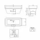Vintage volně stojící vana s nohama, v litině - Nausica Viadurini