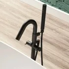 Volně stojící Vana, Design Pevný Povrch Lesklý / Matte - Veil Viadurini