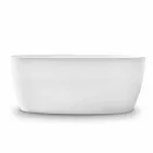 Volně stojící Vana, Design Pevný Povrch Lesklý / Matte - Veil Viadurini