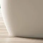 Volně stojící Vana, Design Pevný Povrch Lesklý / Matte - Veil Viadurini