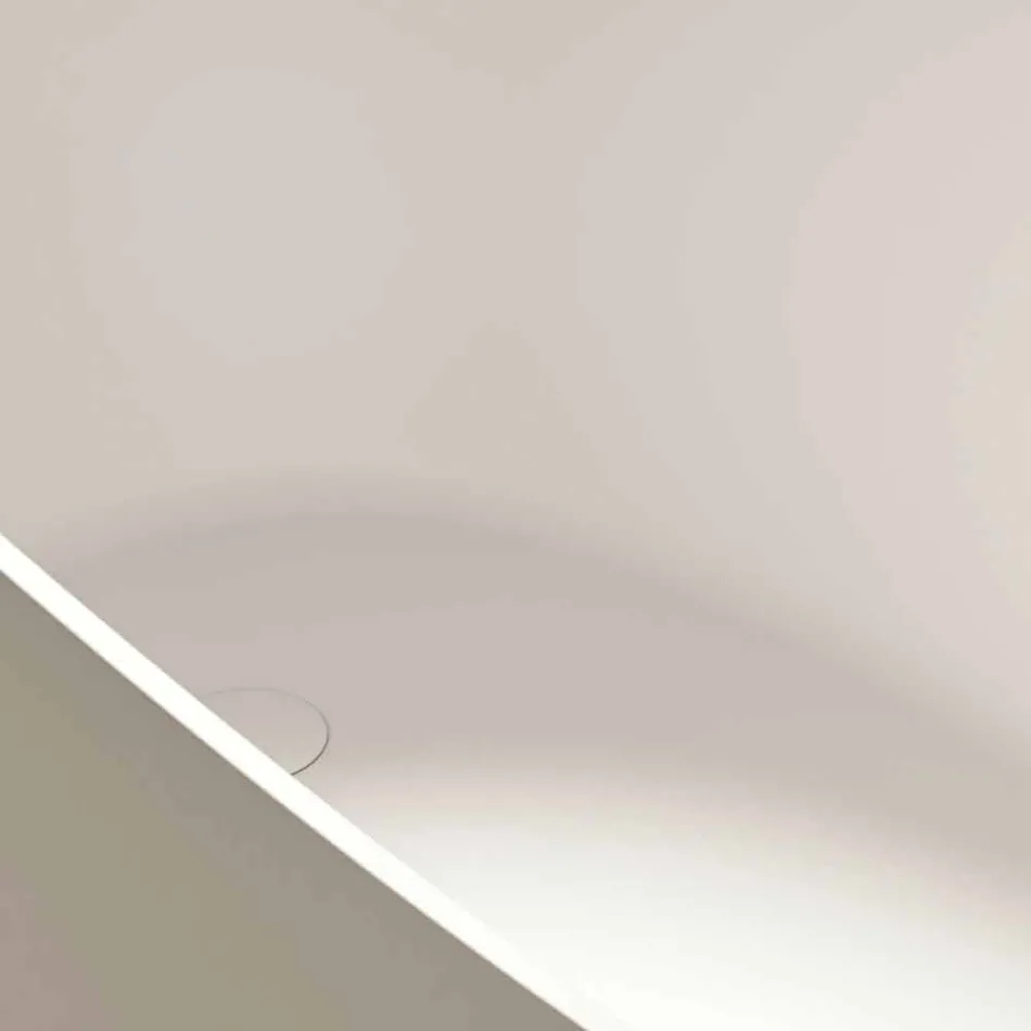 Volně stojící Vana, Design Pevný Povrch Lesklý / Matte - Veil Viadurini