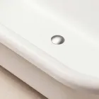 Design Volně stojící koupel, nohy v Chrome Finish - zdarma Viadurini