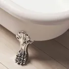 Design Volně stojící koupel, nohy v Chrome Finish - zdarma Viadurini