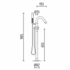 Volně stojící Vana, Vyrobeno v Itálii, v Pevném Povrchu - Průtok Viadurini