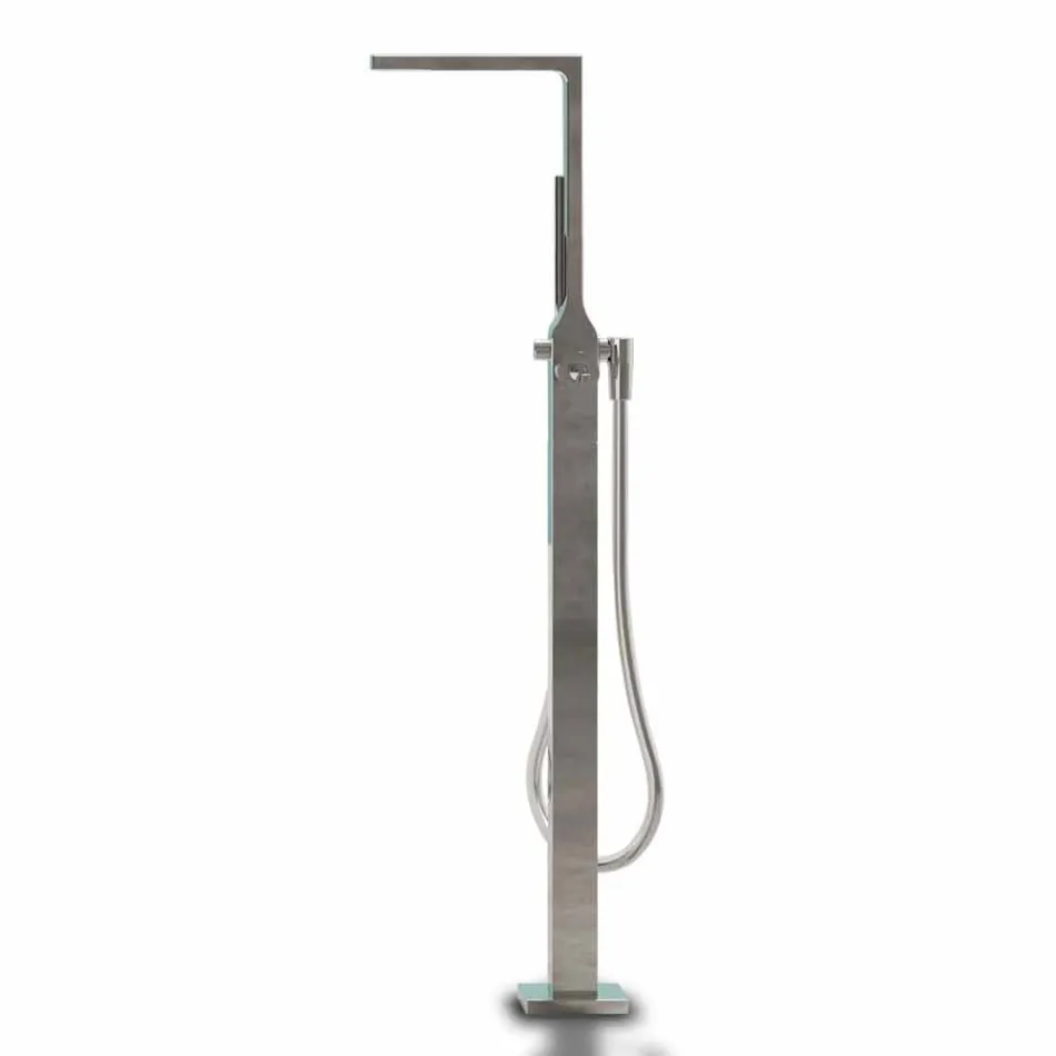 Volně stojící moderní design koupelny lesklý bílý nebo mat - tvář Viadurini