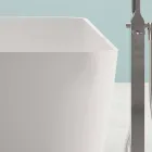 Volně stojící moderní design koupelny lesklý bílý nebo mat - tvář Viadurini