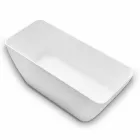 Volně stojící moderní design koupelny lesklý bílý nebo mat - tvář Viadurini