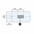 Volně stojící moderní design koupelny lesklý bílý nebo mat - tvář Viadurini