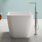 Volně stojící moderní design koupelny lesklý bílý nebo mat - tvář Viadurini