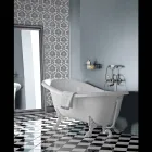 Volně stojící vana v akryl ve stylu vintage, vyrobené v Itálii - Tabea Viadurini