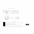 Vana volně stojící pozlacené litiny oceli externě Sharon Viadurini