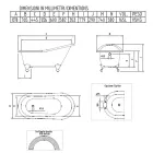 Vintage volně stojící vana v bílé litině vyrobené v Itálii - Paulina Viadurini