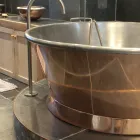 Vintage měděná volně stojící vana, Vanessa bílá pokovená železem Viadurini