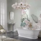 Pevná vana s integrovaným přepadem Made in Italy - Aurelio Viadurini