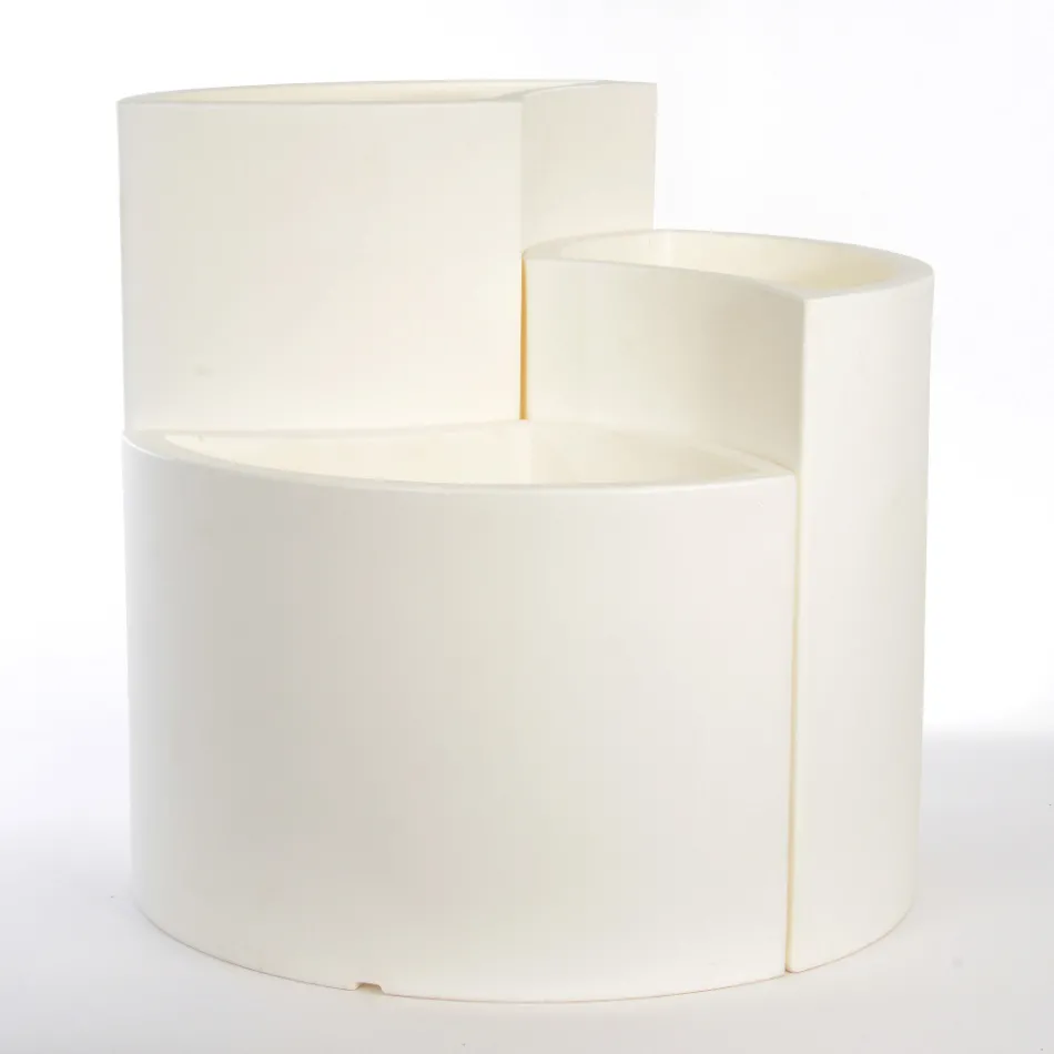 Modulární vázy z barevného polyetylenu Made in Italy 3 kusy - Flows Viadurini