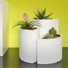 Modulární vázy z barevného polyetylenu Made in Italy 3 kusy - Flows Viadurini