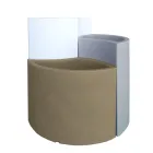 Modulární vázy z barevného polyetylenu Made in Italy 3 kusy - Flows Viadurini